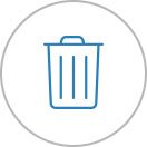 Blue Garbage Can Logo