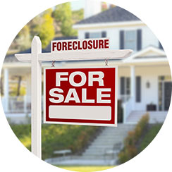 Foreclosure For Sale Sign Outside of House
